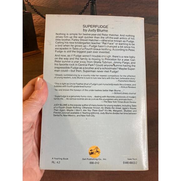 Vintage 80s Set of 4 Paperback Judy Blume: Superfudge, Blubber, Sheila, World - Picture 3 of 9